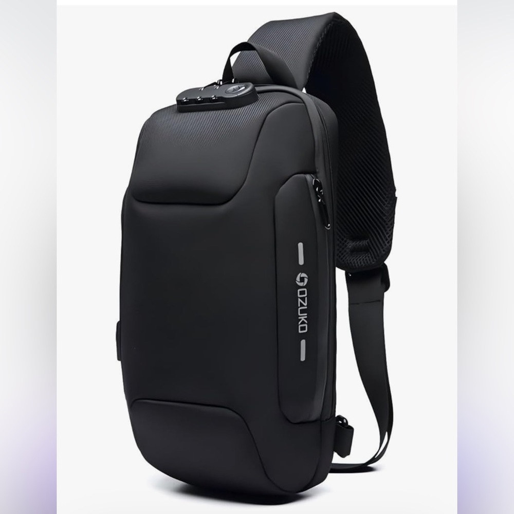 Black Anti-theft Sling Bag